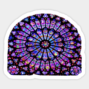 Notre Dame Rose Window Sticker